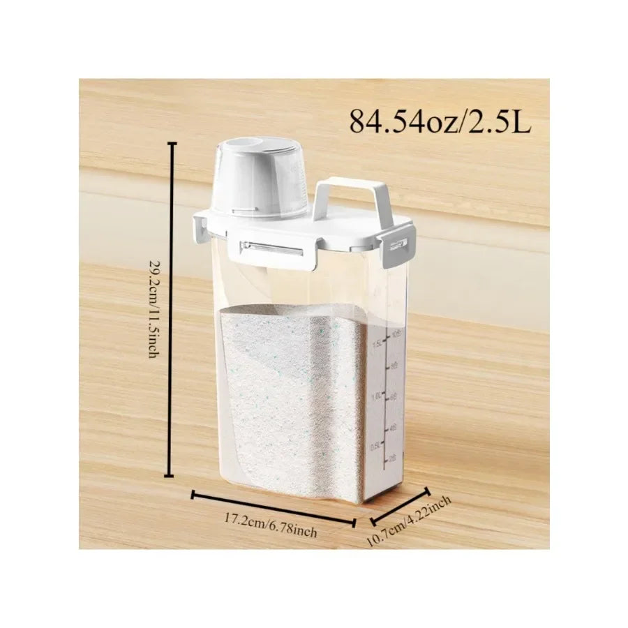 Récipient de stockage scellé étanche à l'humidité de 2,5 L - Utilisé pour les boîtes de conservation de céréales, noix, farine, riz