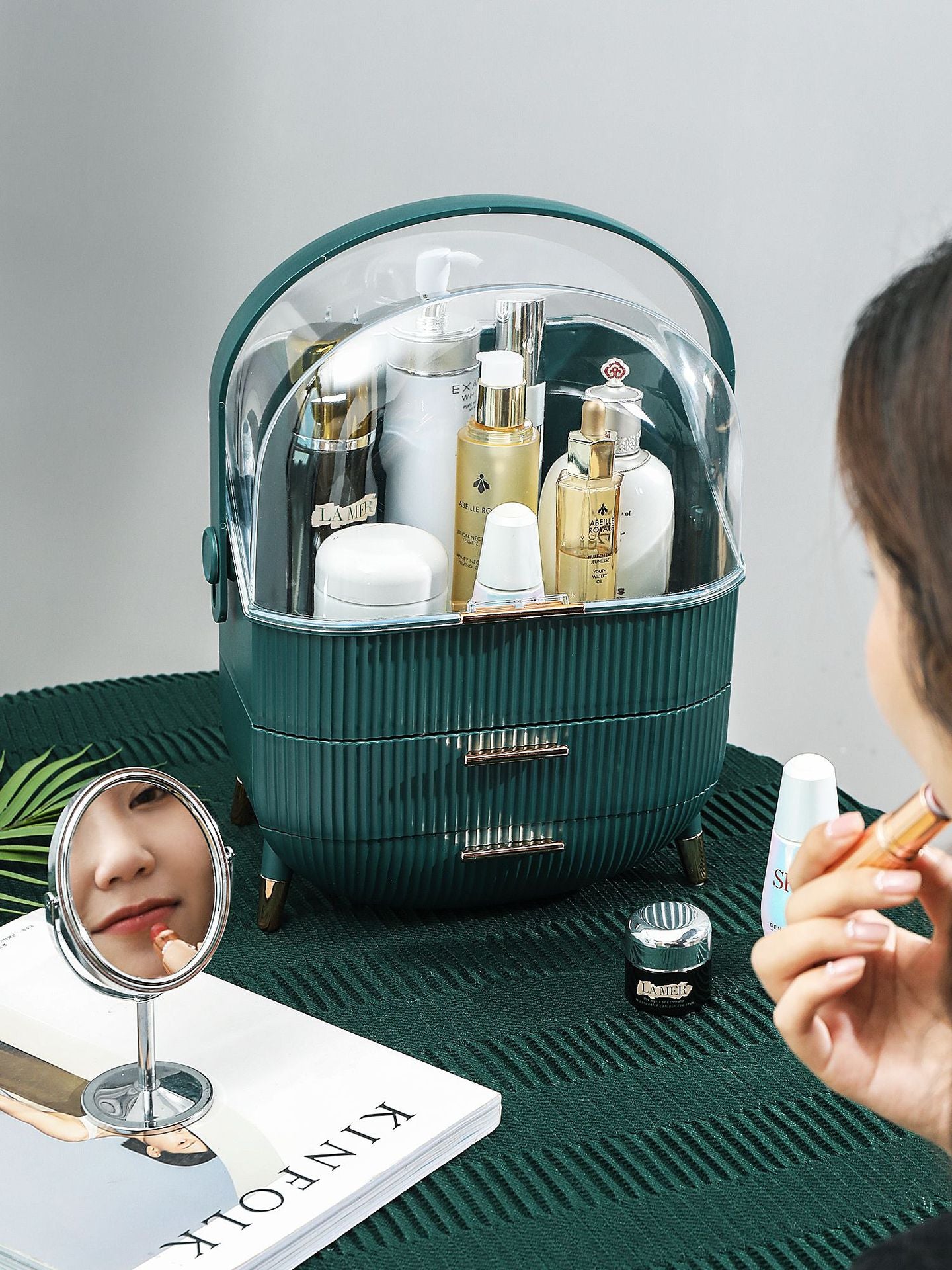 Cosmetics Organizer Storage Box Bathroom Big Capacity Waterproof Dustproof Jewelry Makeup Home Skin Care Make Up Storage Drawer