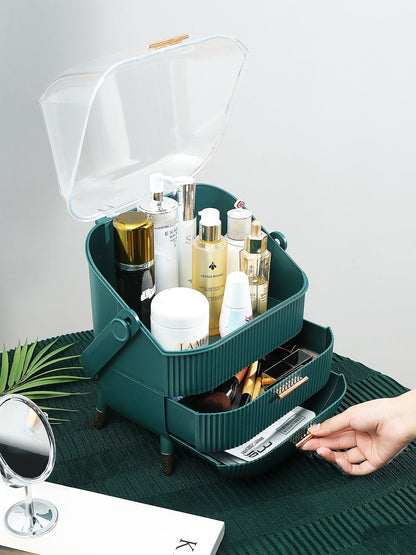 Cosmetics Organizer Storage Box Bathroom Big Capacity Waterproof Dustproof Jewelry Makeup Home Skin Care Make Up Storage Drawer