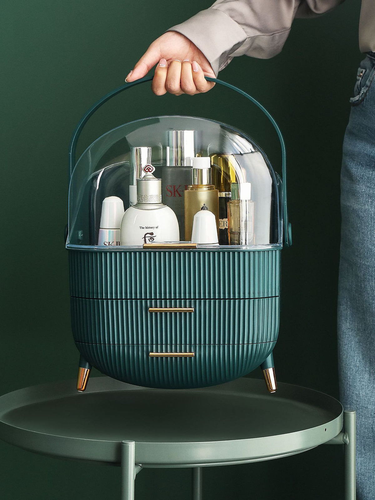 Cosmetics Organizer Storage Box Bathroom Big Capacity Waterproof Dustproof Jewelry Makeup Home Skin Care Make Up Storage Drawer