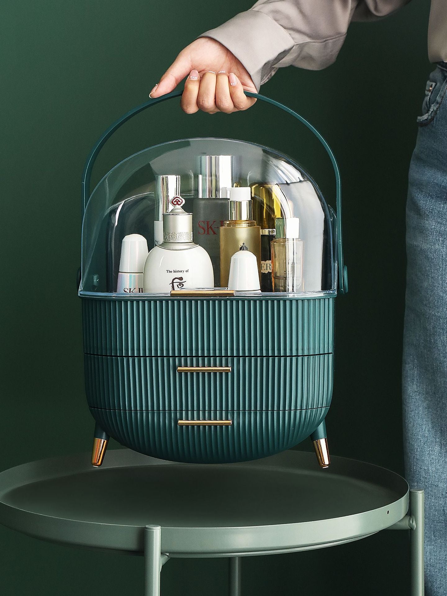 Cosmetics Organizer Storage Box Bathroom Big Capacity Waterproof Dustproof Jewelry Makeup Home Skin Care Make Up Storage Drawer
