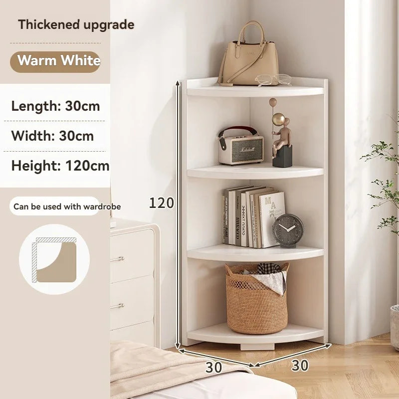 Meuble de rangement d'angle à usage domestique, meuble simple pour entrée, porte-manteau, vitrine murale d'angle, bibliothèque sur pied, chambre à coucher