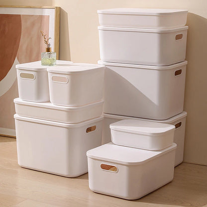 Household Miscellaneous Storage Box,Desktop Cosmetic Organizer,Multi-functional Storage Basket, Wardrobe and Clothes Storage Box