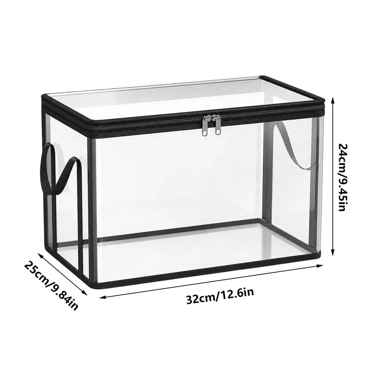 Clear Stackable Storage Boxes Large Capacity Organizer Bins for Books Toys Clothes Snacks, Stackable Design Saves Space ﻿