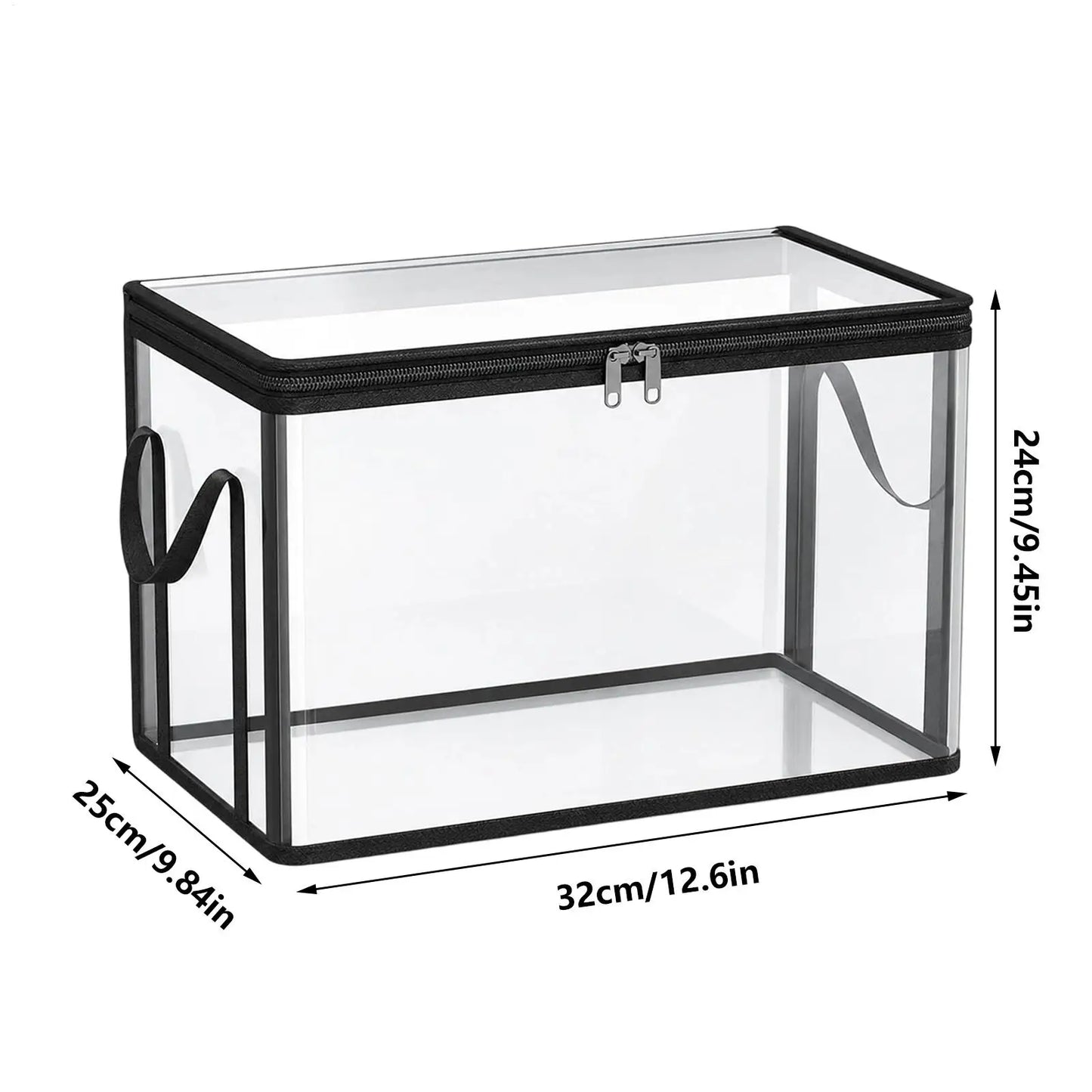 Clear Stackable Storage Boxes Large Capacity Organizer Bins for Books Toys Clothes Snacks, Stackable Design Saves Space ﻿