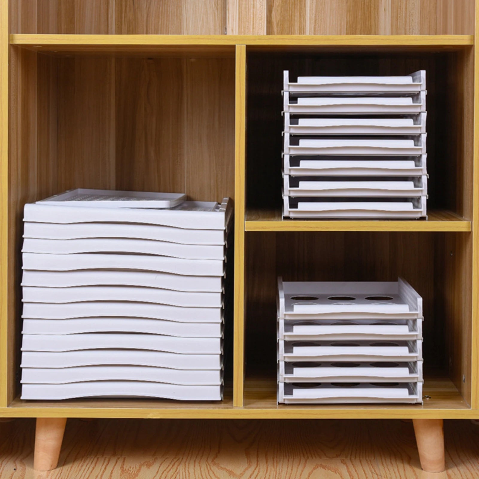 Étagères de rangement pour chambre à coucher, armoire, penderie, séparations de couches, organisateur de tiroirs domestique, boîte de rangement empilable, outil de séparation d'espace