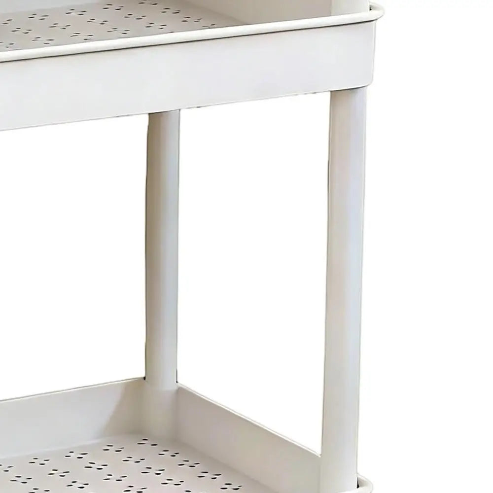 Storage Stand Kitchen Storage Rack 2 Tier With Wheels Space-saving Organizer For Home Athroom Pantry Laundry Dorm Workplace