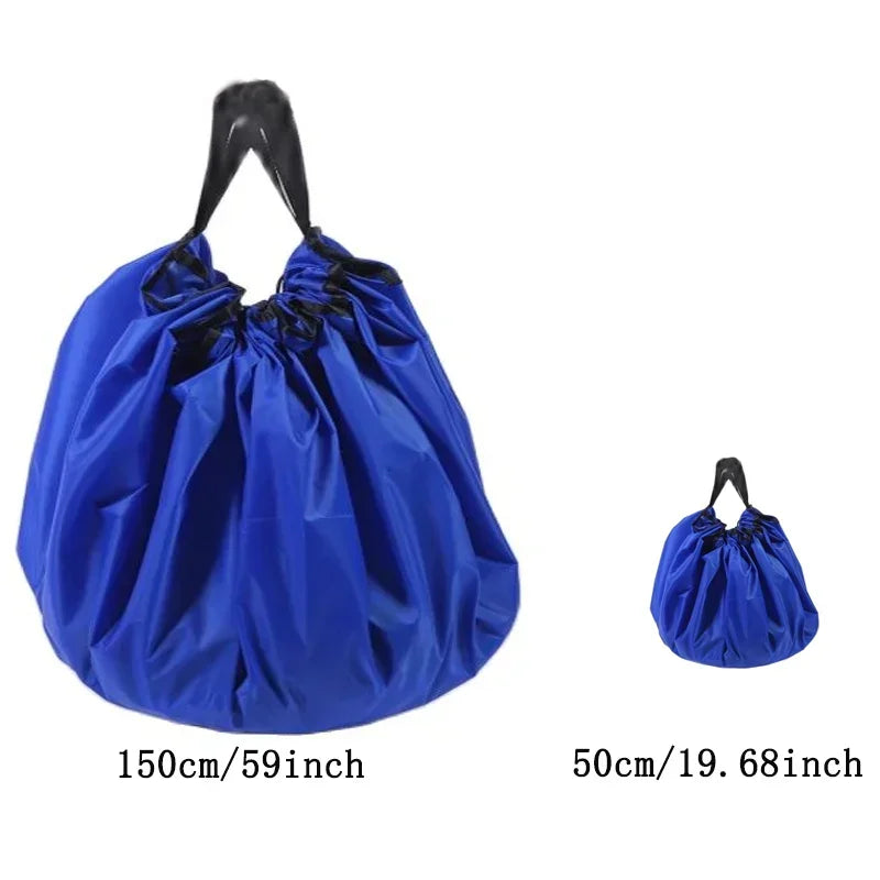 Kids' Toys Storage Bag - Portable Play Mat for Building Blocks, Multifunctional Organizer with Carry Handle, Christmas Gift
