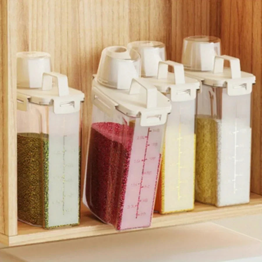 Récipient de stockage scellé étanche à l'humidité de 2,5 L - Utilisé pour les boîtes de conservation de céréales, noix, farine, riz