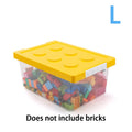 Kids Building Block Storage Box - Stackable Toys Organizer | Holds Books, Stationery, Sundries & Snacks