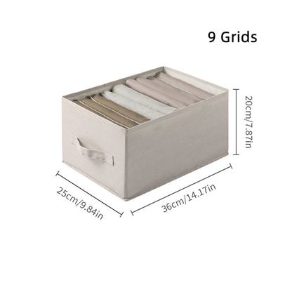 Organizer Clothing Storage Box Socks Bras Clothes Leggings Pants Jeans Storage Boxes Home Underwear Organizers Cabinet Wardrobe