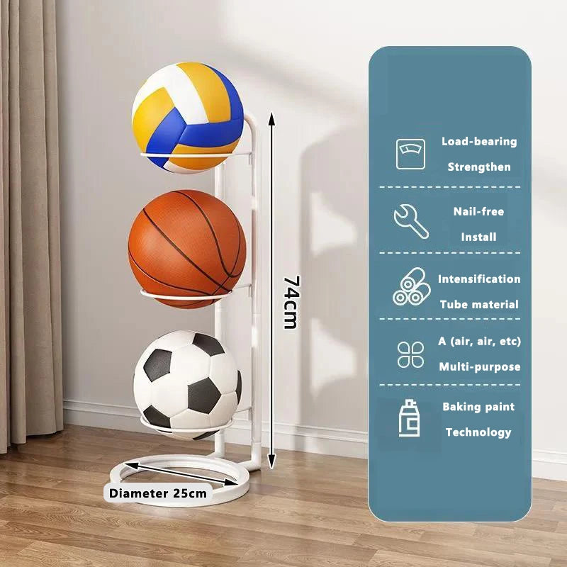 Rangements pour ballons de basket Supports de rangement pour ballons Meubles de maison Salon Chambre à coucher Articles de rangement peu encombrants