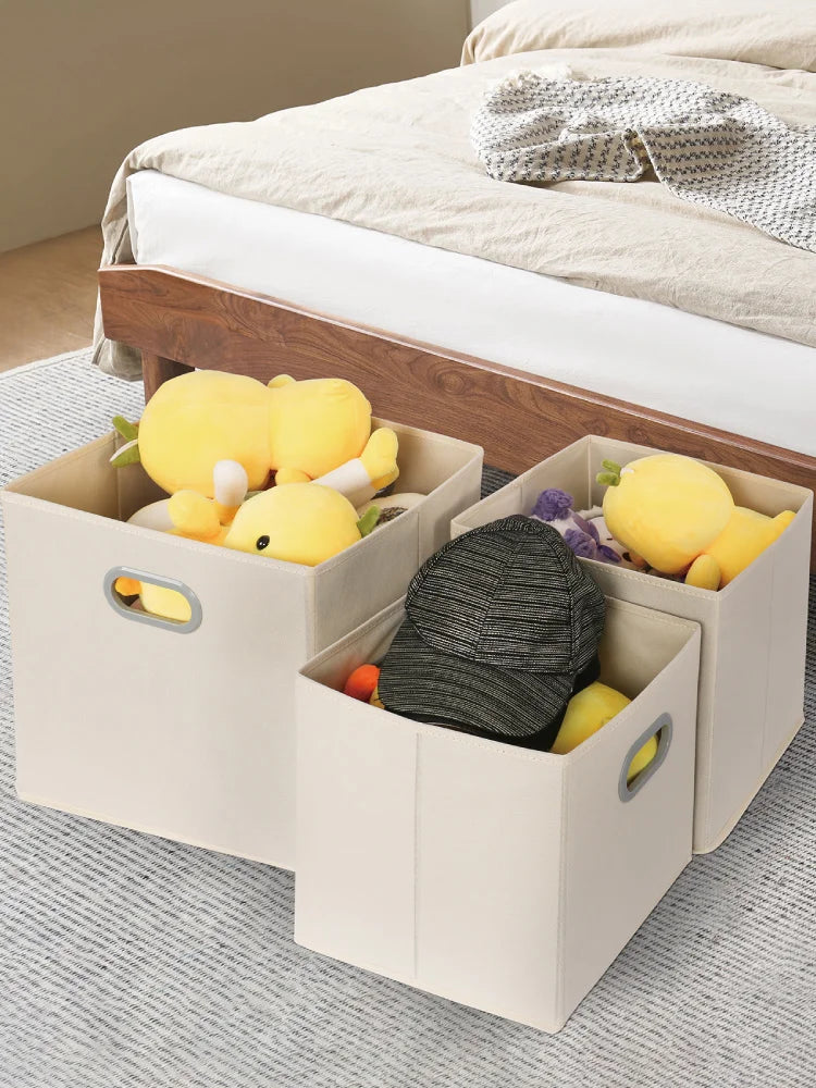 Boîte de rangement carrée en grille, empilable, pour maison ou dortoir, casier à livres, organisateur de jouets et d'articles divers