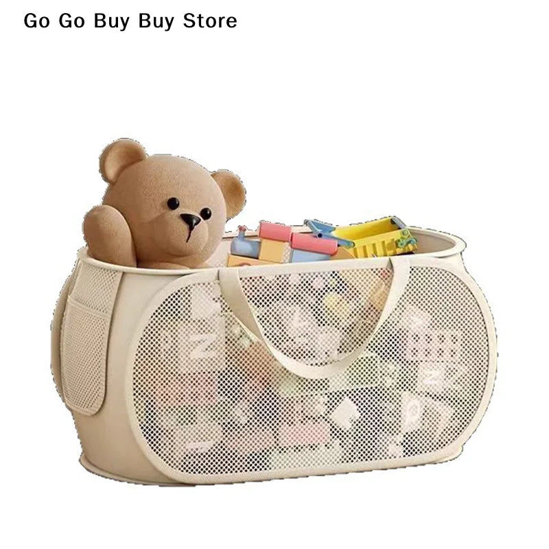 【ST】Grande Boîte de Rangement Organisateur de Grande Capacité pour Jouets, Sac de Rangement pour Jouets pour Enfants, Panier de Rangement pour Salle de Jeux à Domicile