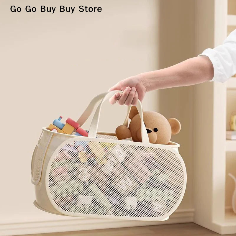 【ST】Grande Boîte de Rangement Organisateur de Grande Capacité pour Jouets, Sac de Rangement pour Jouets pour Enfants, Panier de Rangement pour Salle de Jeux à Domicile