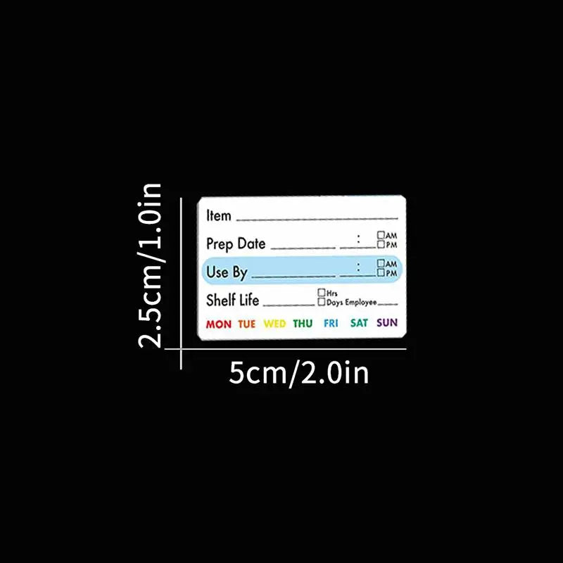 Food Storage Writable Labels for Kitchen Refrigerator Freezer Date Content Organization Stickers Roll