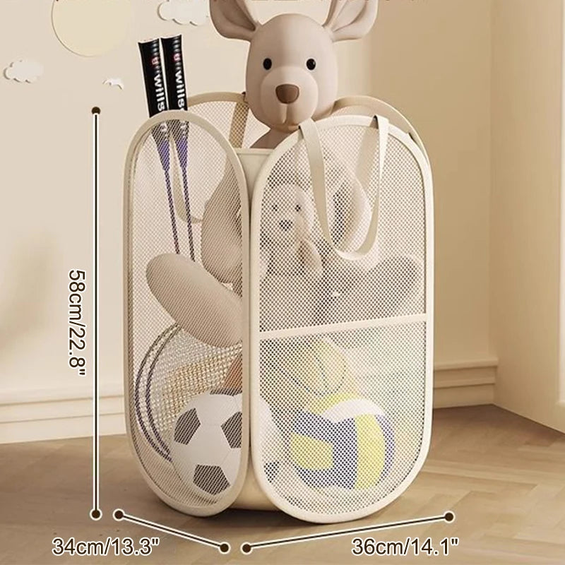 【ST】Grande Boîte de Rangement Organisateur de Grande Capacité pour Jouets, Sac de Rangement pour Jouets pour Enfants, Panier de Rangement pour Salle de Jeux à Domicile