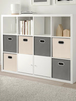 Boîte de rangement carrée en grille, empilable, pour maison ou dortoir, casier à livres, organisateur de jouets et d'articles divers