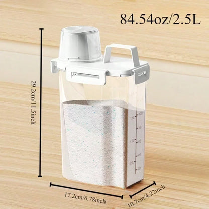 Récipient de stockage scellé étanche à l'humidité de 2,5 L - Utilisé pour les boîtes de conservation de céréales, noix, farine, riz