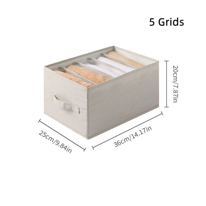 Organizer Clothing Storage Box Socks Bras Clothes Leggings Pants Jeans Storage Boxes Home Underwear Organizers Cabinet Wardrobe