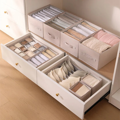 Organizer Clothing Storage Box Socks Bras Clothes Leggings Pants Jeans Storage Boxes Home Underwear Organizers Cabinet Wardrobe