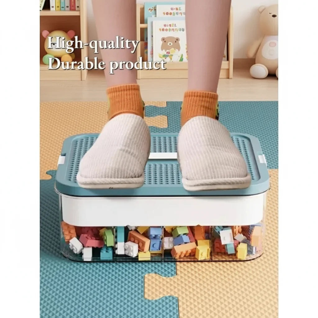Kids Building Block Storage Box Adjustable Sundries Container Classified Small Storage Container Jewelry Organizer Box