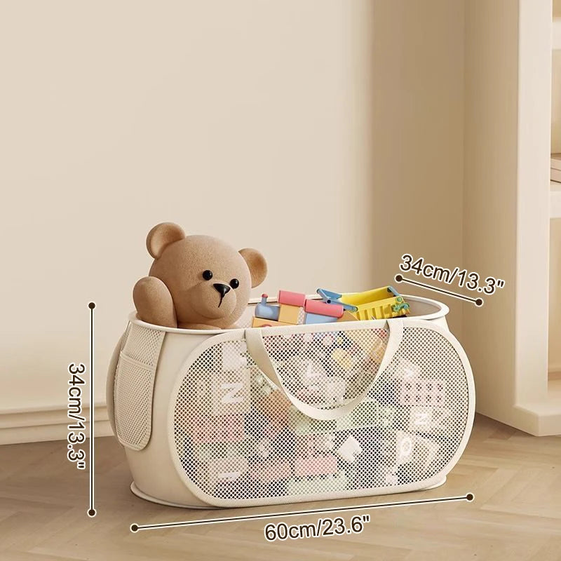 【ST】Grande Boîte de Rangement Organisateur de Grande Capacité pour Jouets, Sac de Rangement pour Jouets pour Enfants, Panier de Rangement pour Salle de Jeux à Domicile