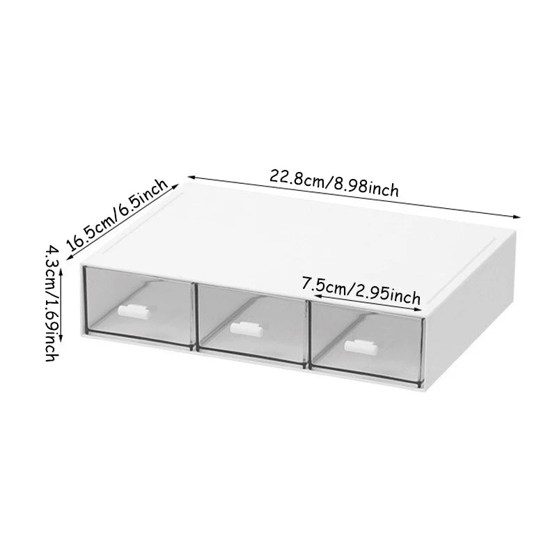 Boîte de rangement de bureau, Boîte de rangement de bureau de type tiroir, Rangement de sachets de thé, Papeterie d'étudiant, Support de rangement de bureau