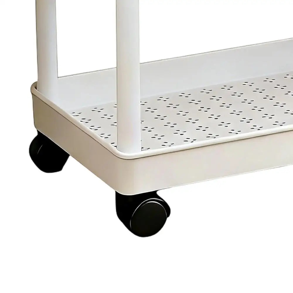 Storage Stand Kitchen Storage Rack 2 Tier With Wheels Space-saving Organizer For Home Athroom Pantry Laundry Dorm Workplace