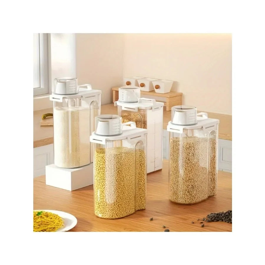 Récipient de stockage scellé étanche à l'humidité de 2,5 L - Utilisé pour les boîtes de conservation de céréales, noix, farine, riz