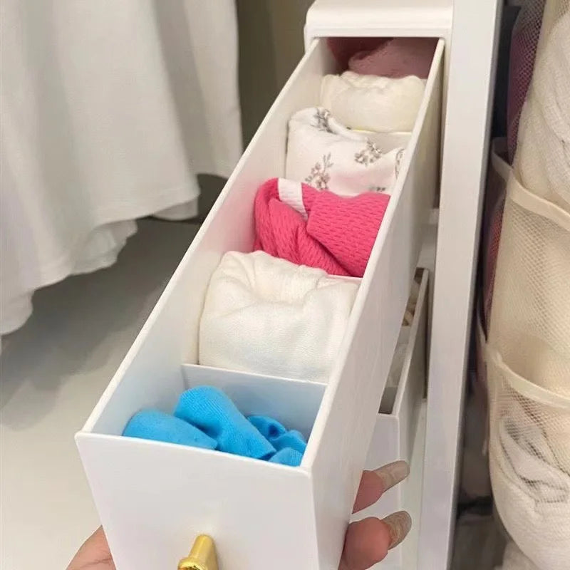 Household Wall Hanging Drawer Storage Box Bedroom Wardrobe Underwear Bra Socks Storage Artifact Save Space No Punching Required