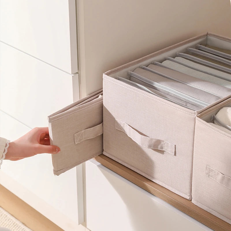 Organizer Clothing Storage Box Socks Bras Clothes Leggings Pants Jeans Storage Boxes Home Underwear Organizers Cabinet Wardrobe