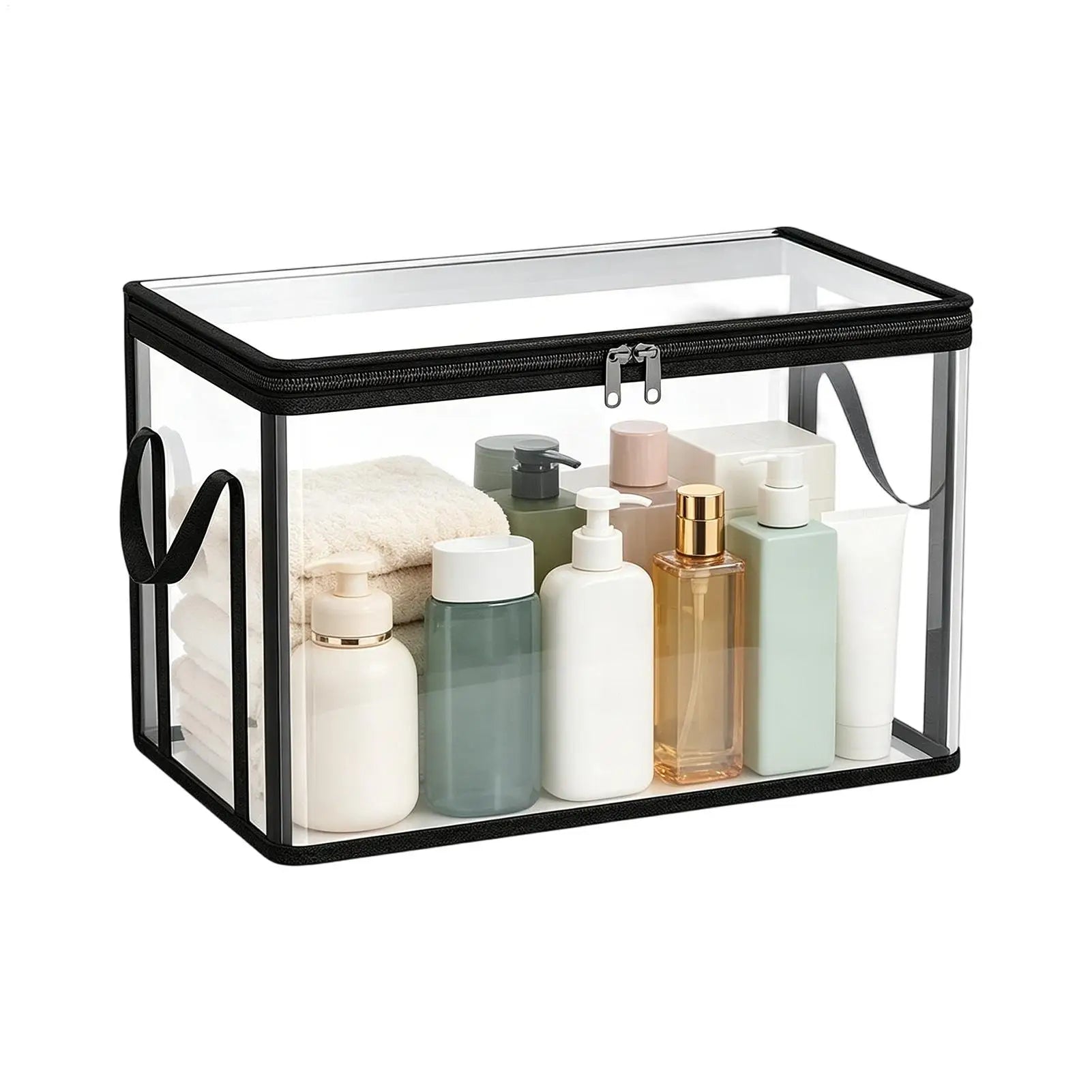 Boîtes de rangement transparentes empilables Grande capacité Bacs de rangement pour livres jouets vêtements collations, Conception empilable pour un gain de place