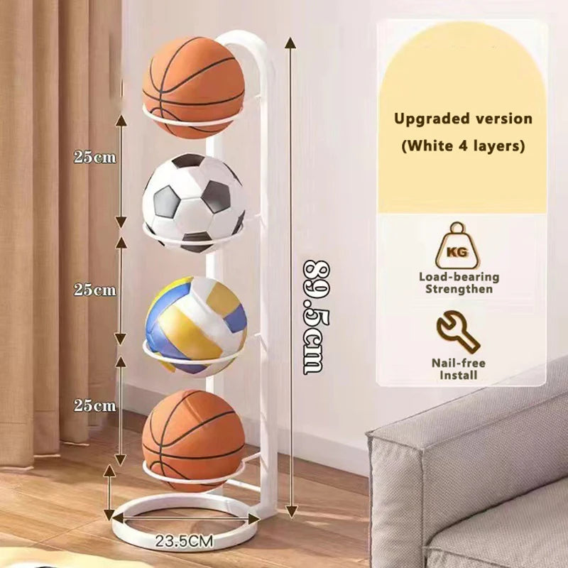 Rangements pour ballons de basket Supports de rangement pour ballons Meubles de maison Salon Chambre à coucher Articles de rangement peu encombrants