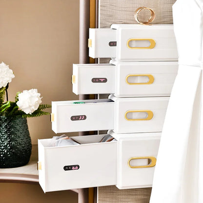 Household Wall Hanging Drawer Storage Box Bedroom Wardrobe Underwear Bra Socks Storage Artifact Save Space No Punching Required