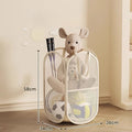Portable Large Capacity Storage Bin - Multifunctional Toy Organizer for Plush Dolls, Household Laundry Hamper