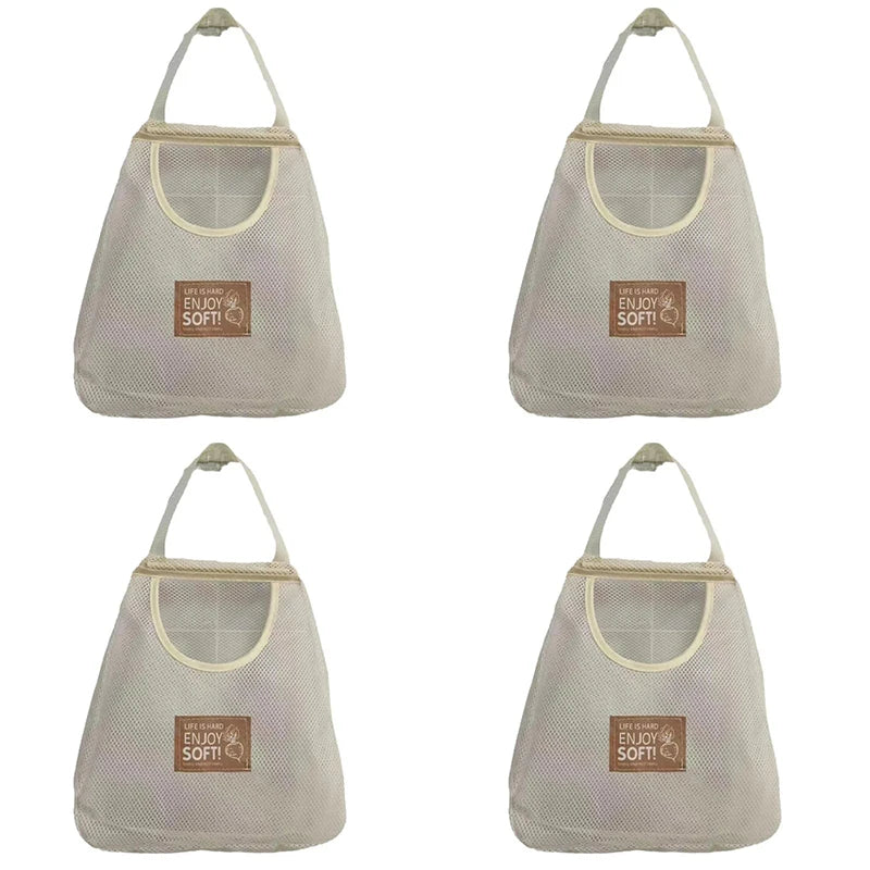 Net Storage Hanging Bags, Wall Storage Bags, Wardrobe, Underwear and Socks Storage Bags, Vegetable and Fruit Storage Baskets