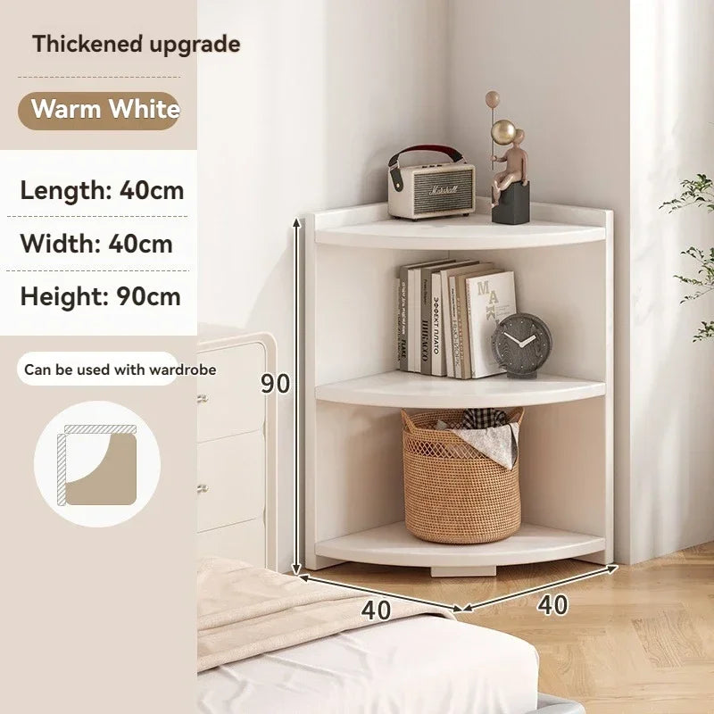 Meuble de rangement d'angle à usage domestique, meuble simple pour entrée, porte-manteau, vitrine murale d'angle, bibliothèque sur pied, chambre à coucher