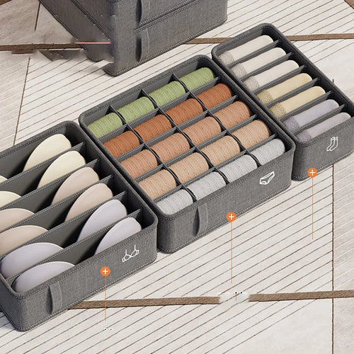 20/6/7/1 Grids Cation PP Sock Bra Pants Simplicity Organizers Of Cabinets And Drawers Home Sorting Boxes Storage Organizer Box