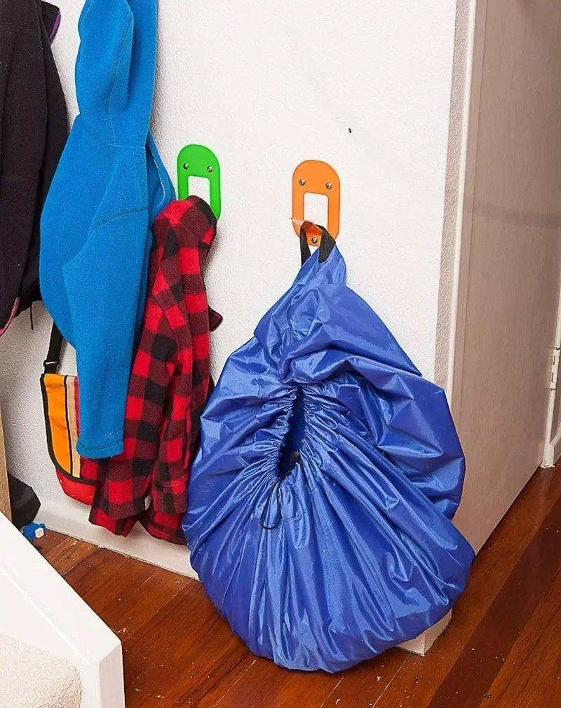 Kids' Toys Storage Bag - Portable Play Mat for Building Blocks, Multifunctional Organizer with Carry Handle, Christmas Gift