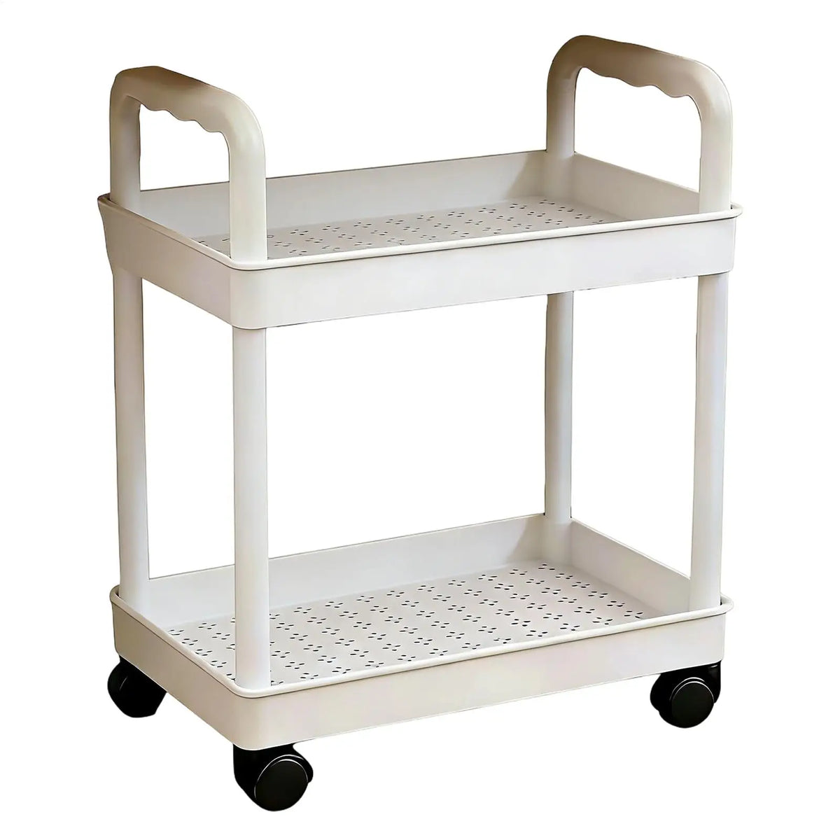 Storage Stand Kitchen Storage Rack 2 Tier With Wheels Space-saving Organizer For Home Athroom Pantry Laundry Dorm Workplace