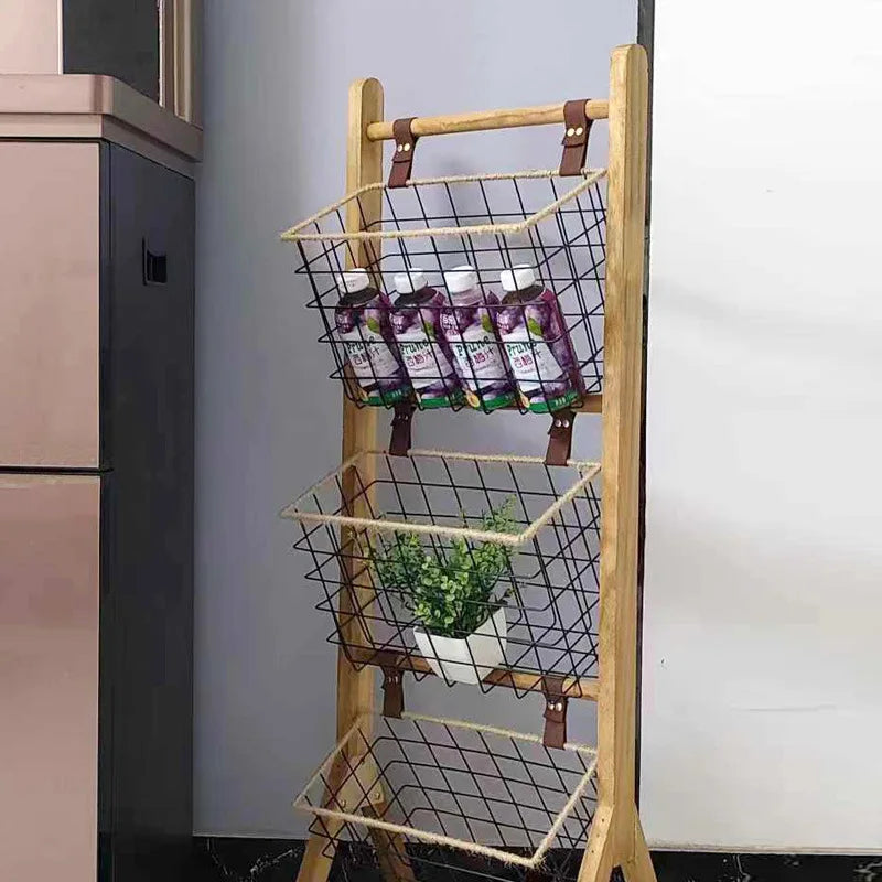 Étagère de rangement simple pour la maison, étagères de rangement multifonctionnelles pour salon et cuisine, étagères de rangement en métal pour snacks et jouets