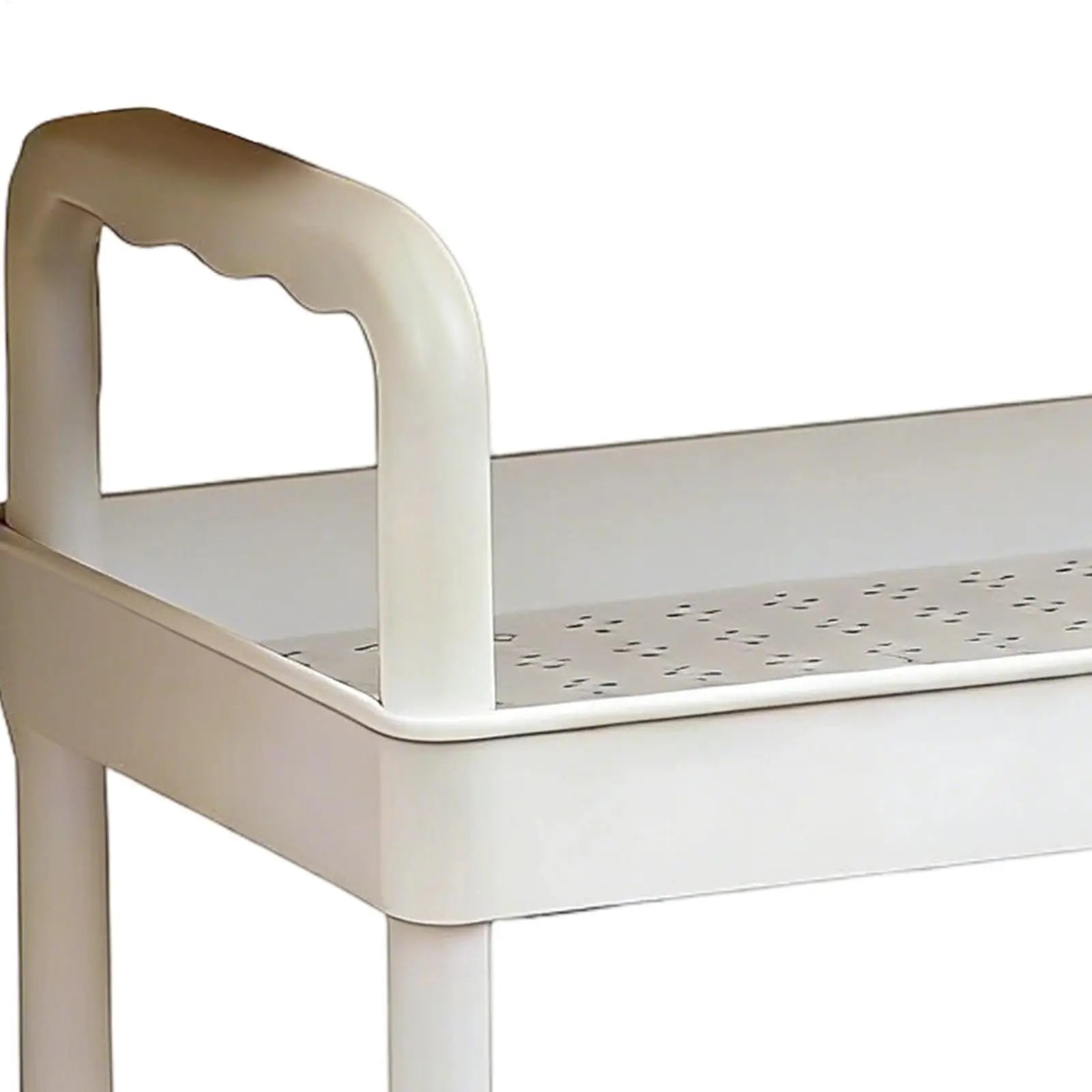 Étagère de rangement Chariot de rangement de cuisine à 2 niveaux avec roulettes Organisateur peu encombrant pour la maison, la salle de bain, le garde-manger, la buanderie, le dortoir, le lieu de travail