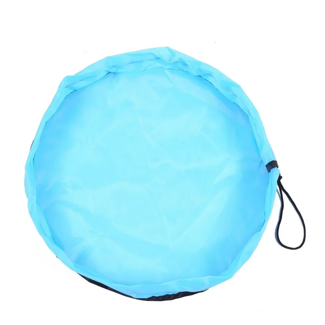 Kids' Toys Storage Bag - Portable Play Mat for Building Blocks, Multifunctional Organizer with Carry Handle, Christmas Gift